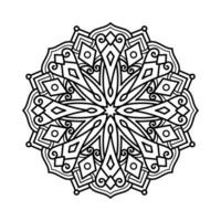 decorativo mandala e padronizar para mehndi, casamento, tatuagem, islamismo, indiano, árabe. esboço mandalas coloração livro página. vetor