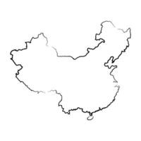 chinês mapa ícone vetor