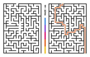 abstrato Labirinto enigma labirinto com entrada e saída. Labirinto para atividade livro. Solução de problemas quebra-cabeças jogos para pasta de trabalho. vetor ilustração - eps 10