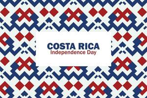 feliz costa rica independente dia vetor modelo Projeto ilustração