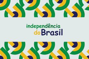 feliz independência dia Brasil 7º setembro Projeto. vetor ilustração