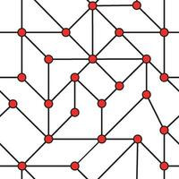 vermelho rede conexão pontos recorrente padronizar vetor