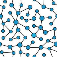 azul pontos molecular rede recorrente padronizar em azul fundo vetor