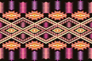 asteca geométrico padronizar para vibrante cor.damasco estilo padronizar para têxtil e decoração.étnica abstrato ikat.seamless padronizar dentro tribal.nativo asteca boho vetor Projeto.