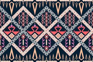 étnico abstrato ikat.seamless padronizar dentro tribal.nativo asteca boho vetor design.colorido geométrico bordado para têxteis,tecido,vestuário,plano de fundo,batik,malhas,moda