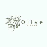 Oliva óleo logotipo Prêmio Projeto fresco plantar jardim simples minimalista modelo símbolo ilustração vetor