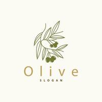 Oliva óleo logotipo Prêmio Projeto fresco plantar jardim simples minimalista modelo símbolo ilustração vetor