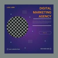 digital marketing folheto pacote. vetor