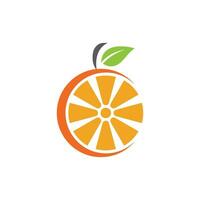 design de logotipo laranja vetor