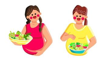 Comida gravidez nutrição vetor