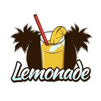 limonada suco logotipo crachá Projeto vetor