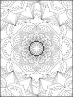 mandala. mandala coloração Páginas. floral mandala coloração Páginas. flor vetor