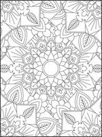 mandala. mandala coloração Páginas. floral mandala coloração Páginas. flor vetor