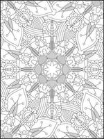 mandala. mandala coloração Páginas. floral mandala coloração Páginas. flor vetor