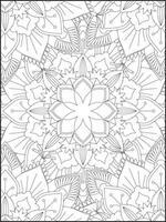 mandala. mandala coloração Páginas. floral mandala coloração Páginas. flor vetor