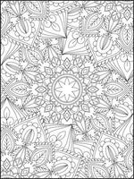 mandala. mandala coloração Páginas. floral mandala coloração Páginas. flor vetor