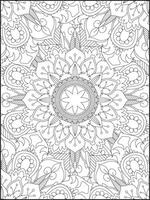 mandala. mandala coloração Páginas. floral mandala coloração Páginas. flor vetor