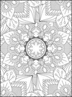 mandala. mandala coloração Páginas. floral mandala coloração Páginas. flor vetor