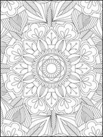 mandala. mandala coloração Páginas. floral mandala coloração Páginas. flor vetor