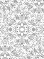 mandala. mandala coloração Páginas. floral mandala coloração Páginas. flor vetor