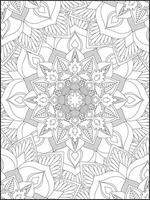 mandala. mandala coloração Páginas. floral mandala coloração Páginas. flor vetor