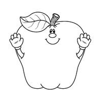 engraçado fruta personagens. alegre Comida emoji. desenho animado vetor ilustração. abacaxi, verde mamão, manga, morango, vermelho maçã, amarelo banana, laranja, azul uva, melancia, cereja