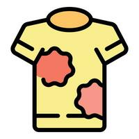paintball camiseta ícone vetor plano
