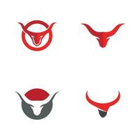 Taurus logo template vector icon ilustração design