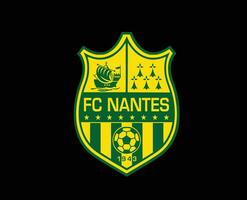 fc Nantes clube símbolo logotipo ligue 1 futebol francês abstrato Projeto vetor ilustração com Preto fundo