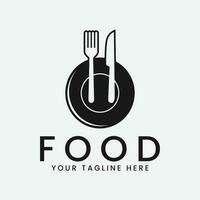 restaurante Comida logotipo vetor ilustração Projeto