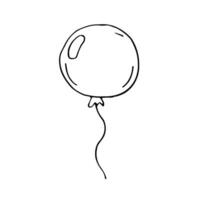 vetor rabisco ilustração. simples balão. esboço. desenhando para crianças. linha ícone