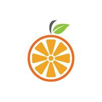 design de logotipo laranja vetor