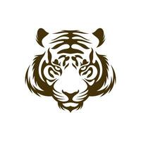 cabeça tigre vetor ilustração Projeto. cabeça tigre logotipo Projeto modelo.