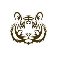 cabeça tigre vetor ilustração Projeto. cabeça tigre logotipo Projeto modelo.