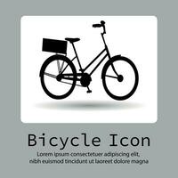 bicicleta ícone, bicicleta ícone, bicicleta logotipo, bicicleta vetor silhueta em uma plano botão vetor.