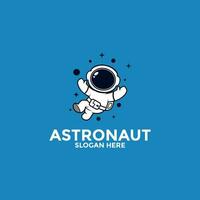 astronauta vetor logotipo ícone, ilustração astronauta ou espaço logotipo Projeto modelo