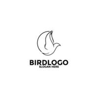 pássaro logotipo Projeto abstrato, vôo pássaro logotipo vetor modelo
