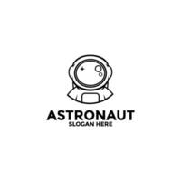 astronauta vetor logotipo ícone, ilustração astronauta ou espaço logotipo Projeto modelo