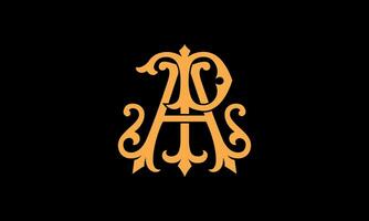 alfabeto ap ou pa carta abstrato monograma vetor logotipo modelo