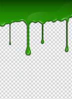 Líquido verde, salpicos e manchas. Ilustração do vetor de lodo.