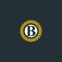 modelo de design moderno de monograma de logotipo b vetor