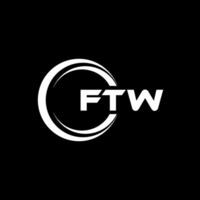 ftw logotipo projeto, inspiração para uma único identidade. moderno elegância e criativo Projeto. marca d'água seu sucesso com a impressionante isto logotipo. vetor