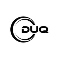 duq logotipo projeto, inspiração para uma único identidade. moderno elegância e criativo Projeto. marca d'água seu sucesso com a impressionante isto logotipo. vetor