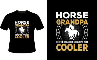 cavalo Vovô gostar uma regular Vovô mas resfriador ou avô camiseta Projeto ou avô dia t camisa Projeto vetor