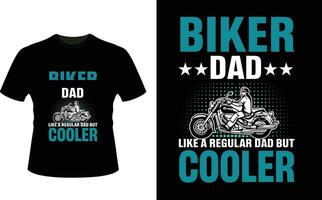 motociclista Papai gostar uma regular Papai mas resfriador ou Papai papai camiseta Projeto ou pai dia t camisa Projeto vetor