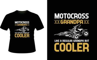 motocross era Vovô gostar uma regular Vovô mas resfriador ou avô camiseta Projeto ou avô dia t camisa Projeto vetor