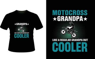 motocross era Vovô gostar uma regular Vovô mas resfriador ou avô camiseta Projeto ou avô dia t camisa Projeto vetor