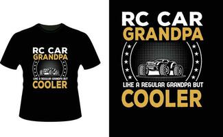 rc carro Vovô gostar uma regular Vovô mas resfriador ou avô camiseta Projeto ou avô dia t camisa Projeto vetor