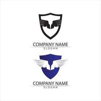 falcon logo template vector