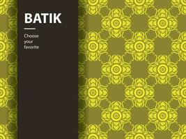 vetor batik étnico padrão indonésio moda sem costura vintage têxtil arte de cultura plana abstrata